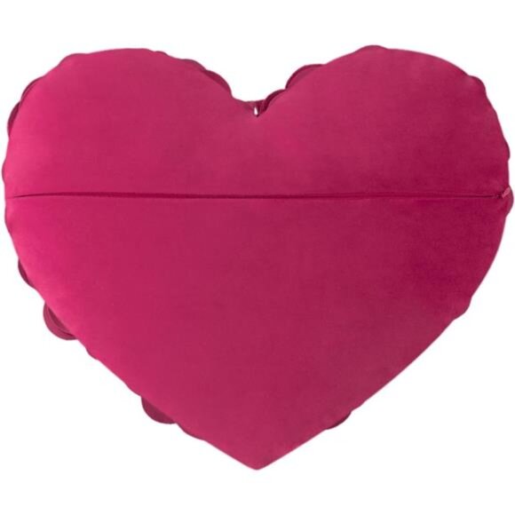 3D Flower Velvet Throw Pillow Cover Aesthetic Heart Accent Pillow Cases - Picture 2 of 7